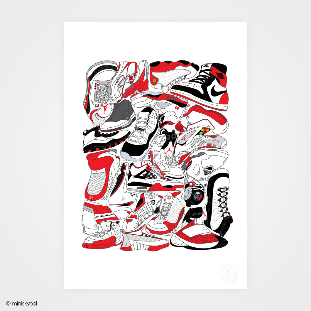 Red Whites limited edition prints (1-100)